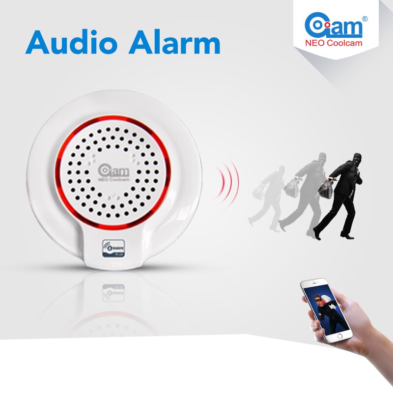 NEO COOLCAM NAS-AB01Z Z-wave Wireless Siren Alarm Sensor Compatible with Z wave Plus Sensor Alarm Home Automation Alarm