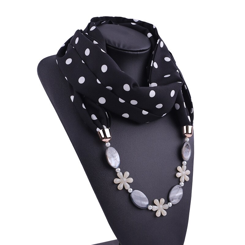 Collier Foulard bohème styel | Pendentif, collier écharpe pour femmes, style bohème, Foulard, accessoires Hijab magasins,: 6