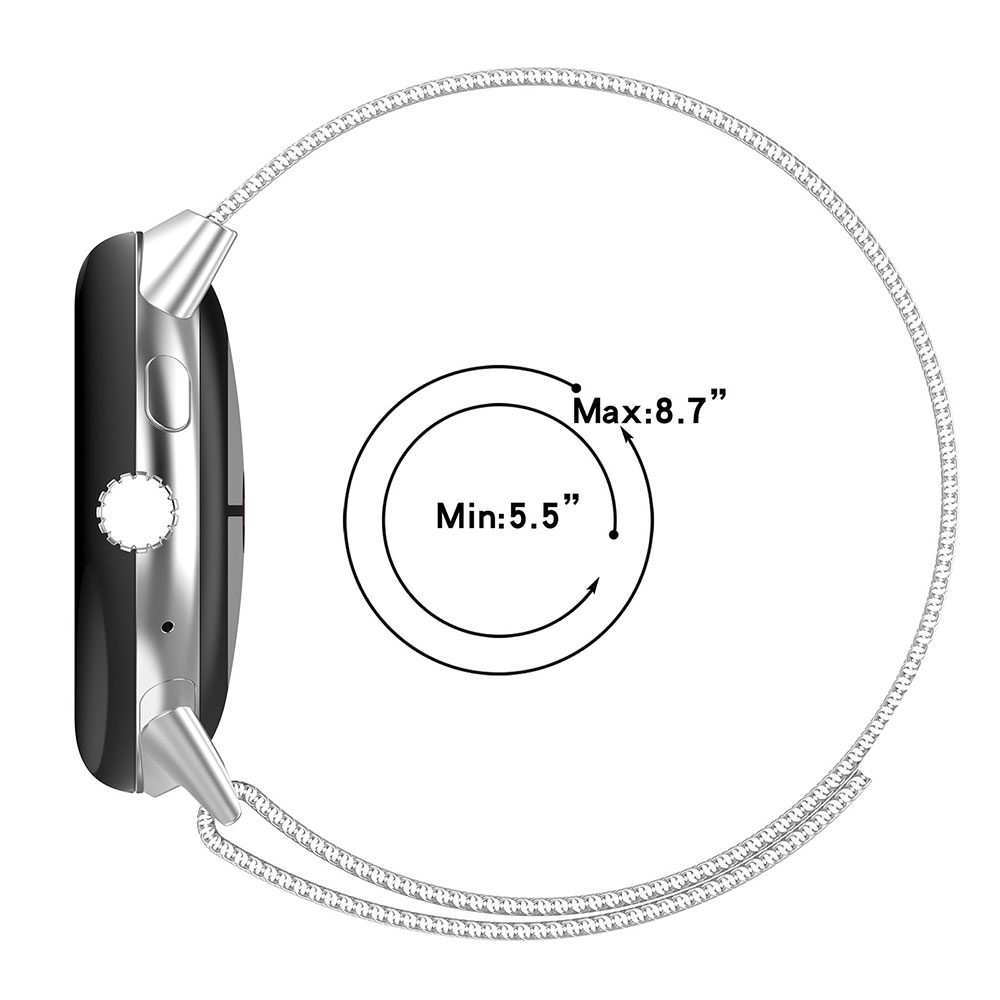 Milanesisk løkkeklokkerem til google pixel watch 3 41mm 45mm watch 3 magnetisk rem armbånd armbånd rustfritt stål metallrem
