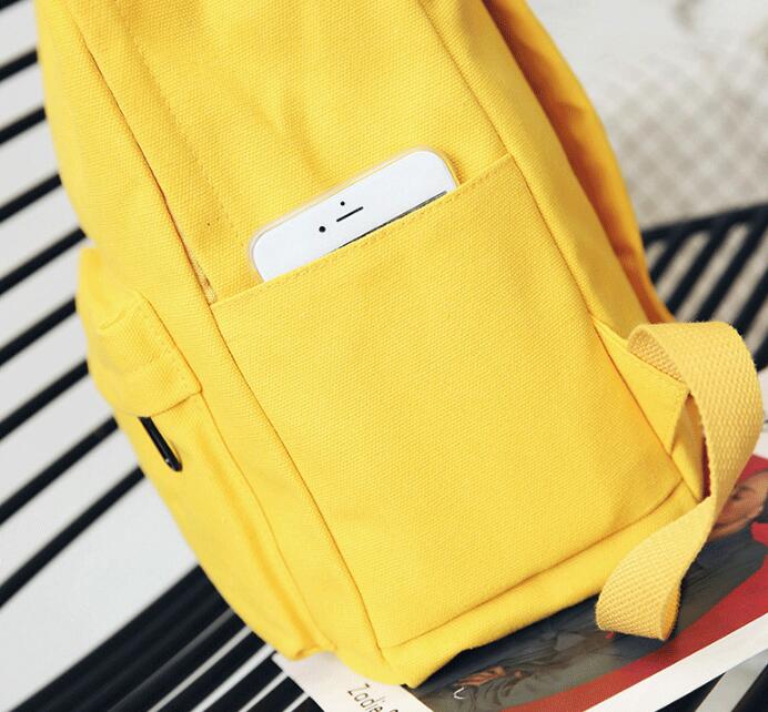 Chuwanglin print lærred rygsæk rejsetaske preppy stil skoletaske til teenagepiger laptop rygsække mochila  g91820