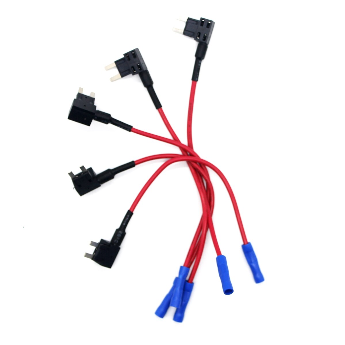 5 Pack 12V 15Amp Auto Add-A-Circuit Fuse Tap Adapter Kit, mini Atm Apm Blade Zekering: Default Title