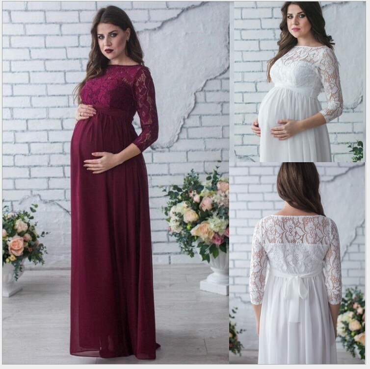 Raskaana oleva hääpuku linja o niska pitkähihainen pitsi pitkä boho -hääpuvut ranta morsiamen puvut robe de mariee