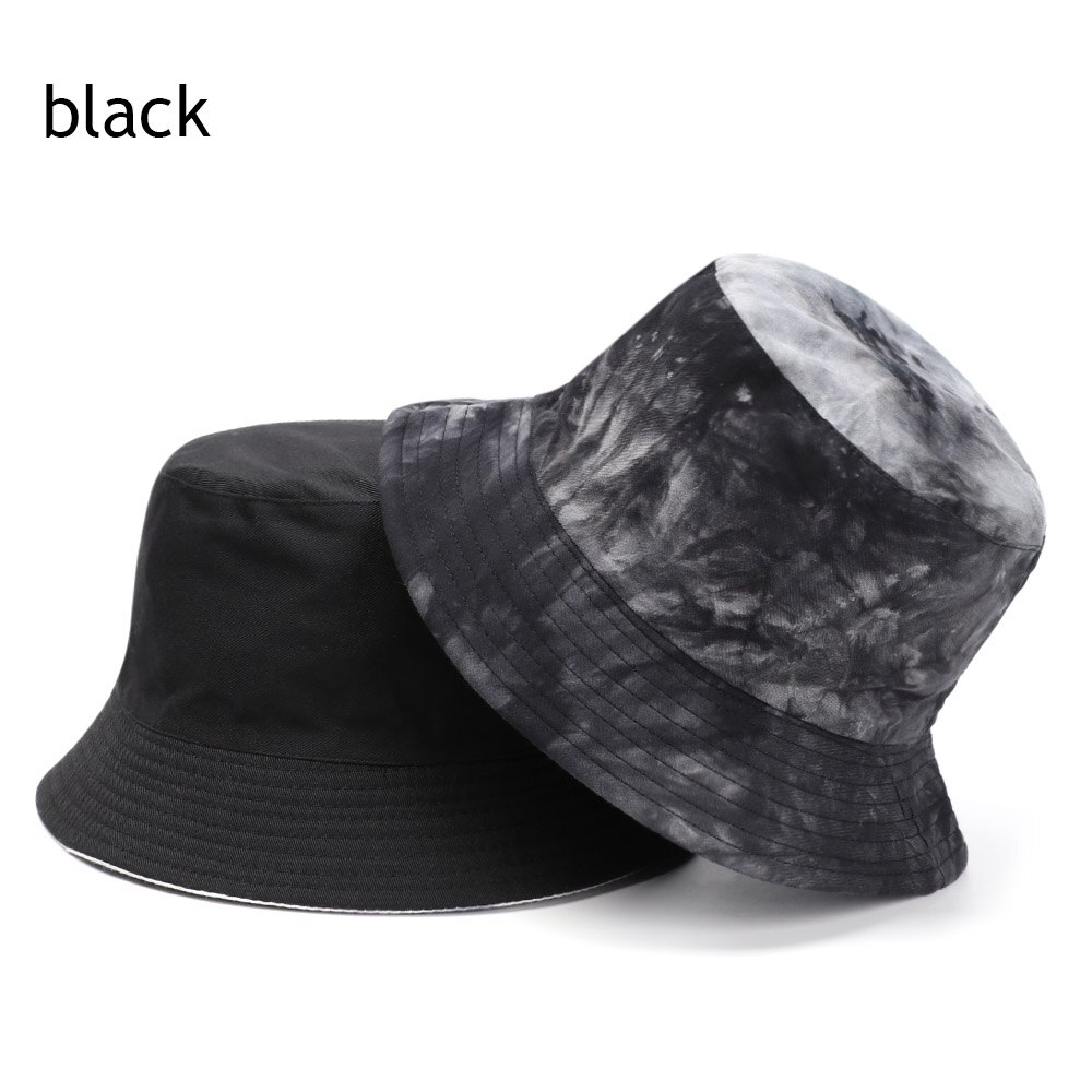 Canvas Foldable Double-Sided Fisherman Cap Women Men Outdoor Sunscreen Hat Coconut Bucket Hat: 1