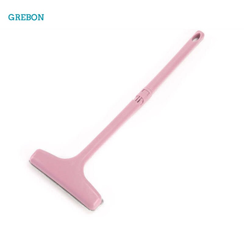 Double Side Glass Cleaner Multipurpose Window Glass Cleaning Brush Dust Cleaner Brush For Washing Window Glass Wiper Household: normal pink