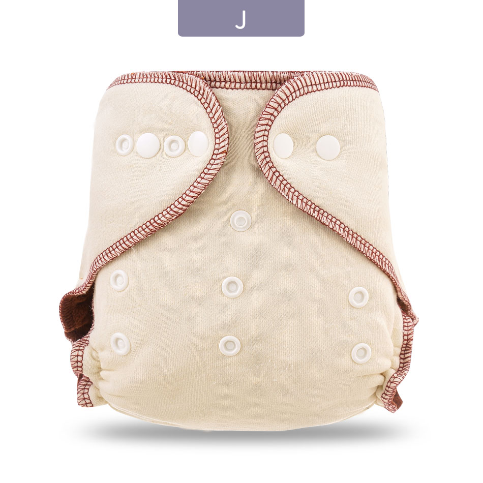 Elinfant Kawa polarny runo wielokrotnego użytku dopasowana pieluszka jeden rozmiar noc AIO i AI2 pieluszka dla niemowląt zmywalna konopna pieluchy z tkaniny 1 szt. Opakowanie: J