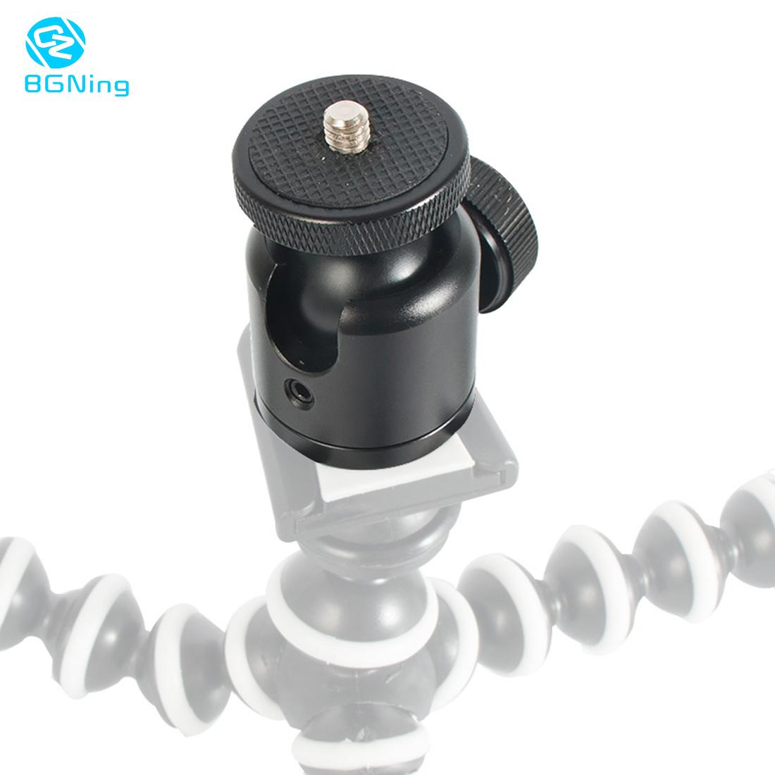 Bgning-mini tripé com cabeça de 360 ° para câmera, suporte para vídeo panorâmico dslr, acessório de câmera com suporte para 3kg