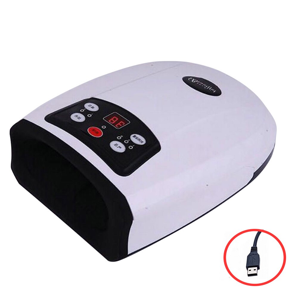 Hand Protector Massager Pressure Therapy Beauty Equipment Physiotherapy Finger Massage Hand Care Relax Tools Finger Spa: white USB