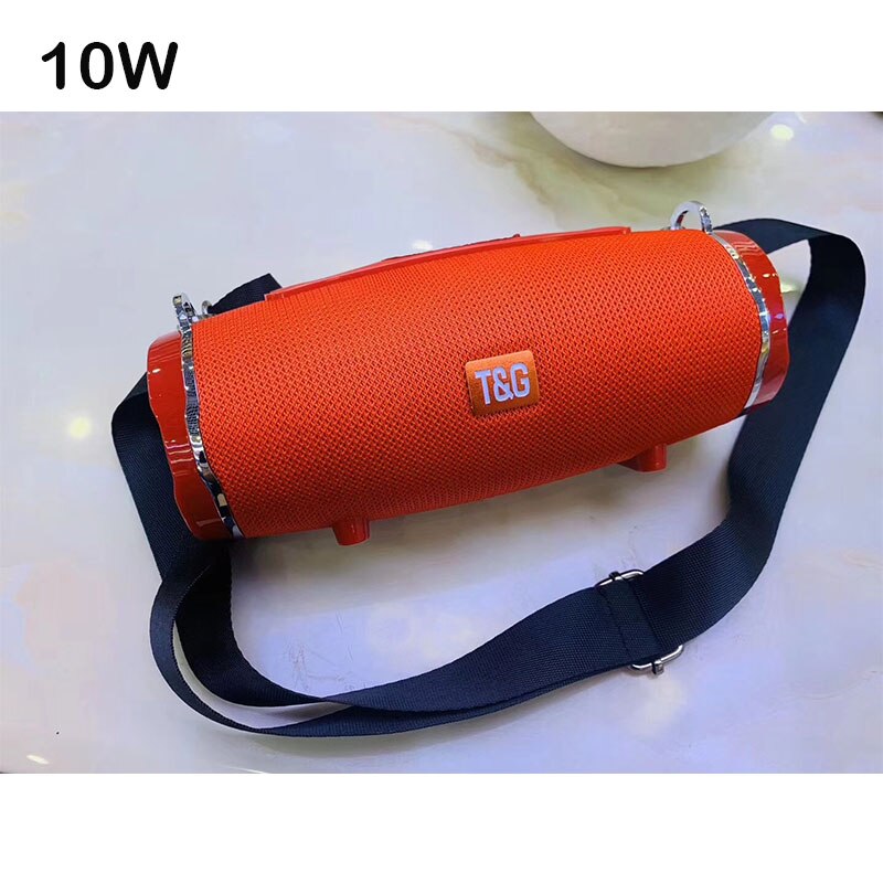 Tg118 caixa de som portátil bluetooth 40w, alto falante, portátil, para computadores, players de música, com rádio fm tf aux aux: TG145C red