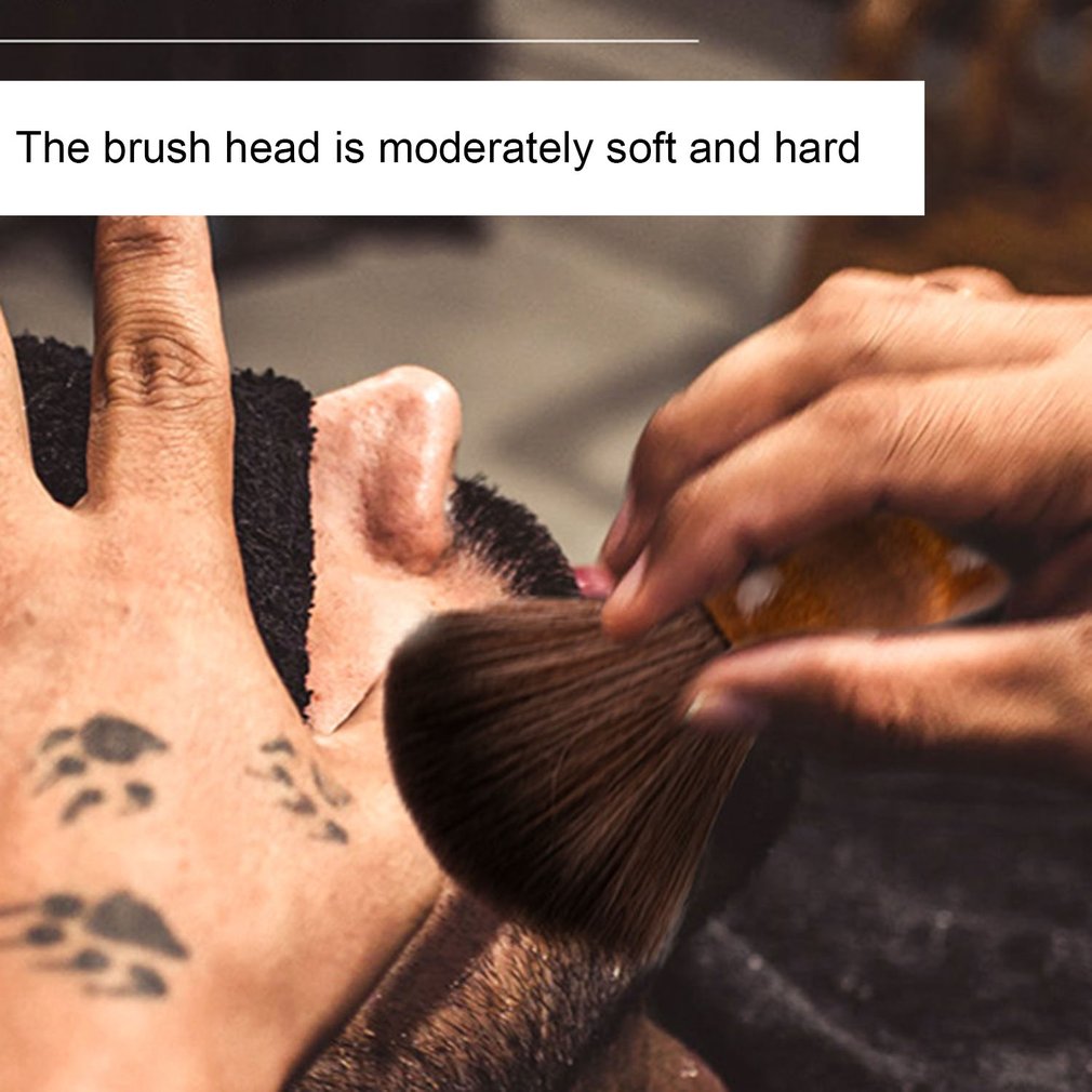 Nylon Shaving Brush Men’s Shave Brush With Engineered Wood Handle Wet Shaving Brush Kit For Safety Razor Straight Razor