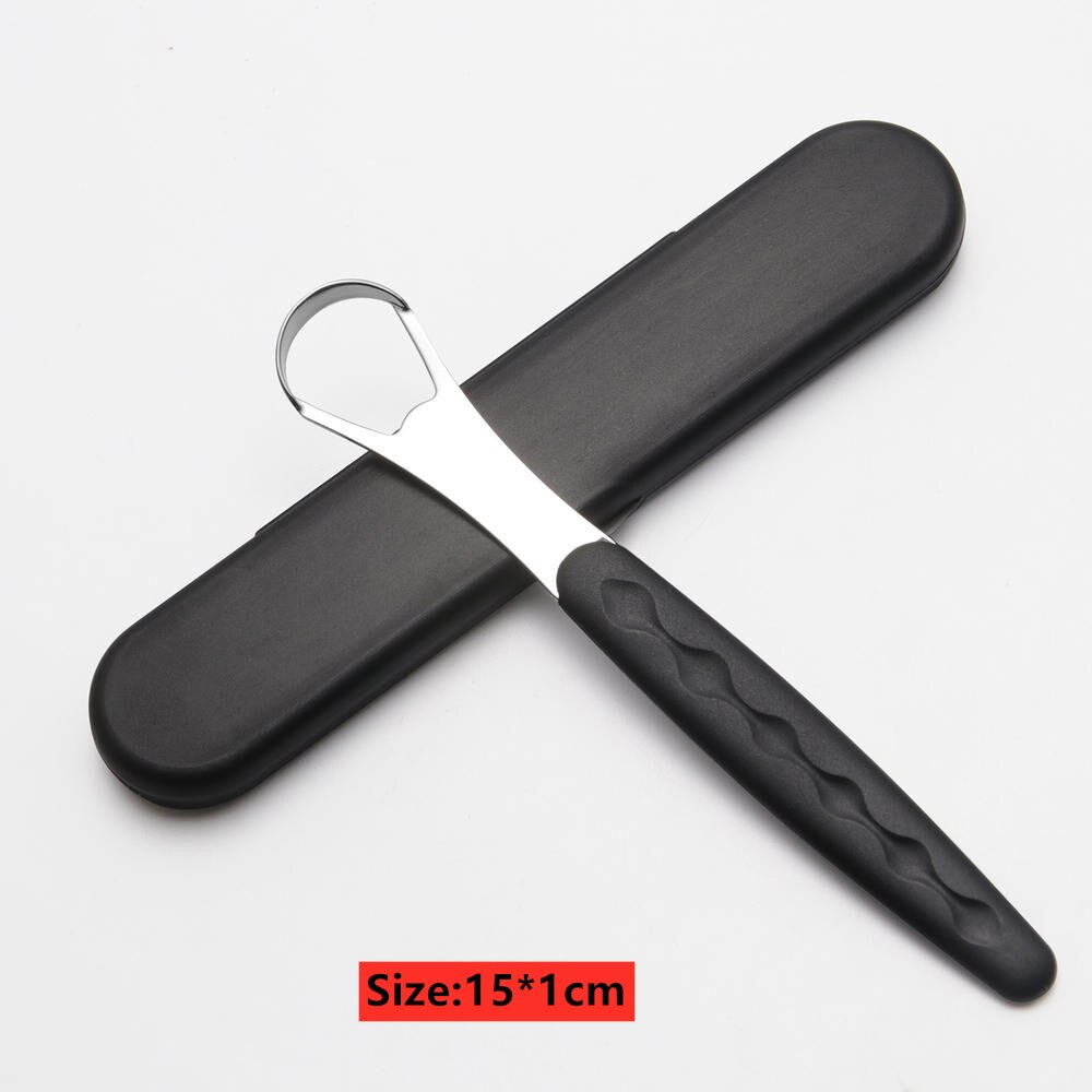 6 Colors Tongue Scraper Tongue Cleaner Handle Tongue brush Plastic Scraper Tounge Oral Mouth Hygiene Dental Care: A1