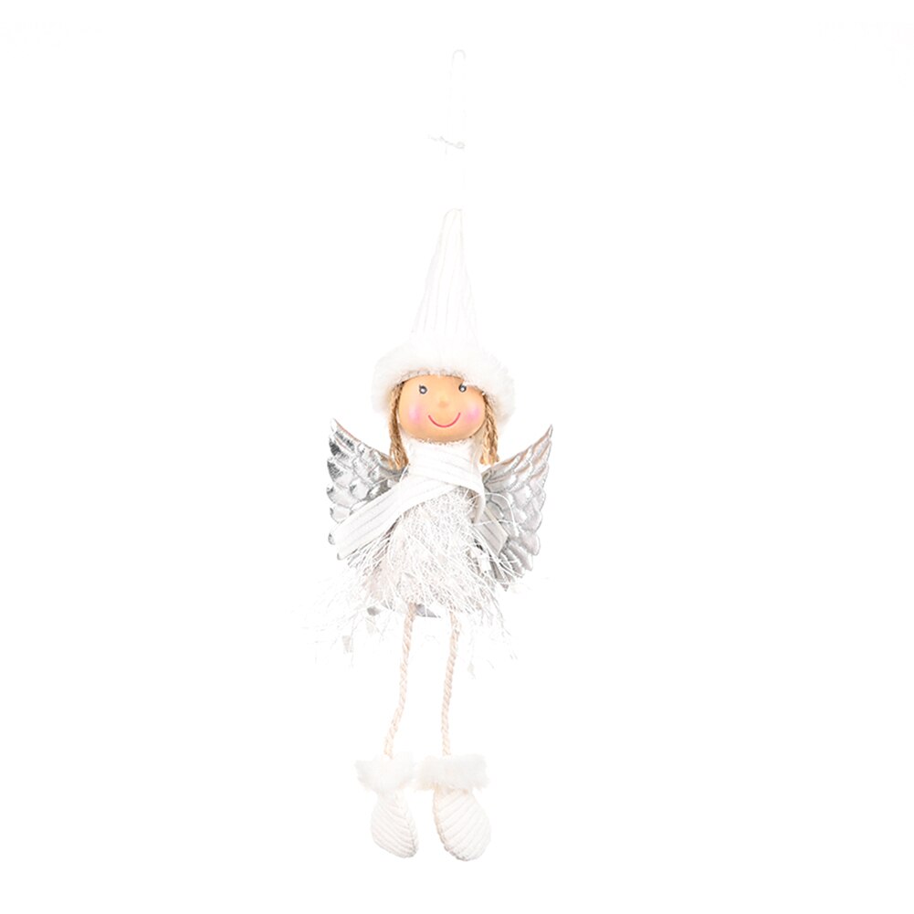 Christmas Feather Sequins Angel Doll Chrismas Tree Decoration Hanging Ornaments Atmosphere Decoration Props: K