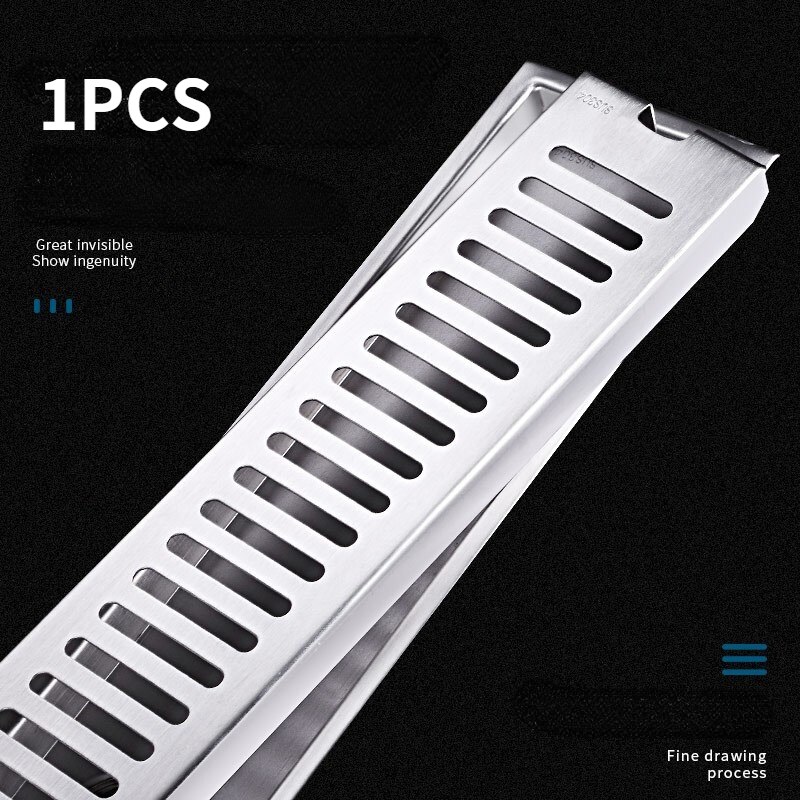 Stainless steel Long Square shower floor drain cover floor waste grate for Shower room toilet insect proof