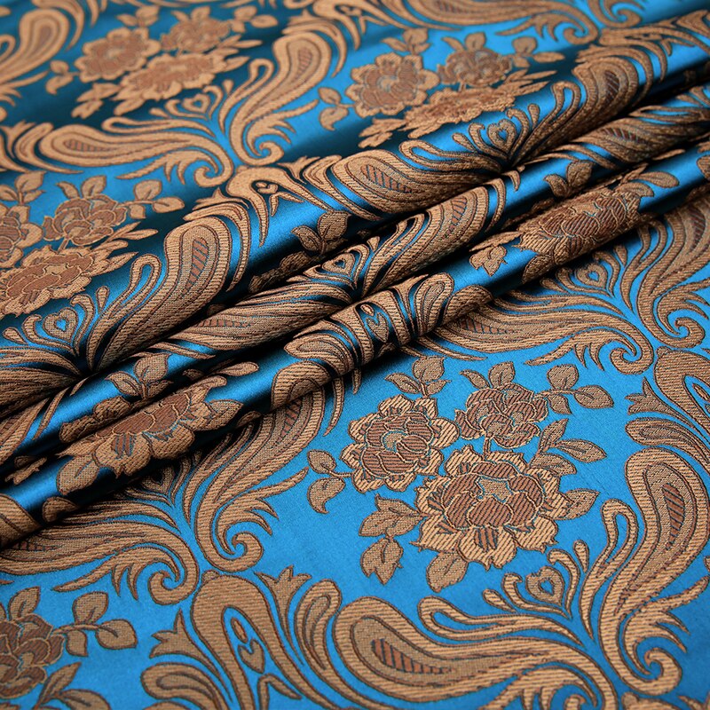 Sidentyg brokad jacquard klädsel för att sy cheongsam och kimono klänning av gör-det-själv-material