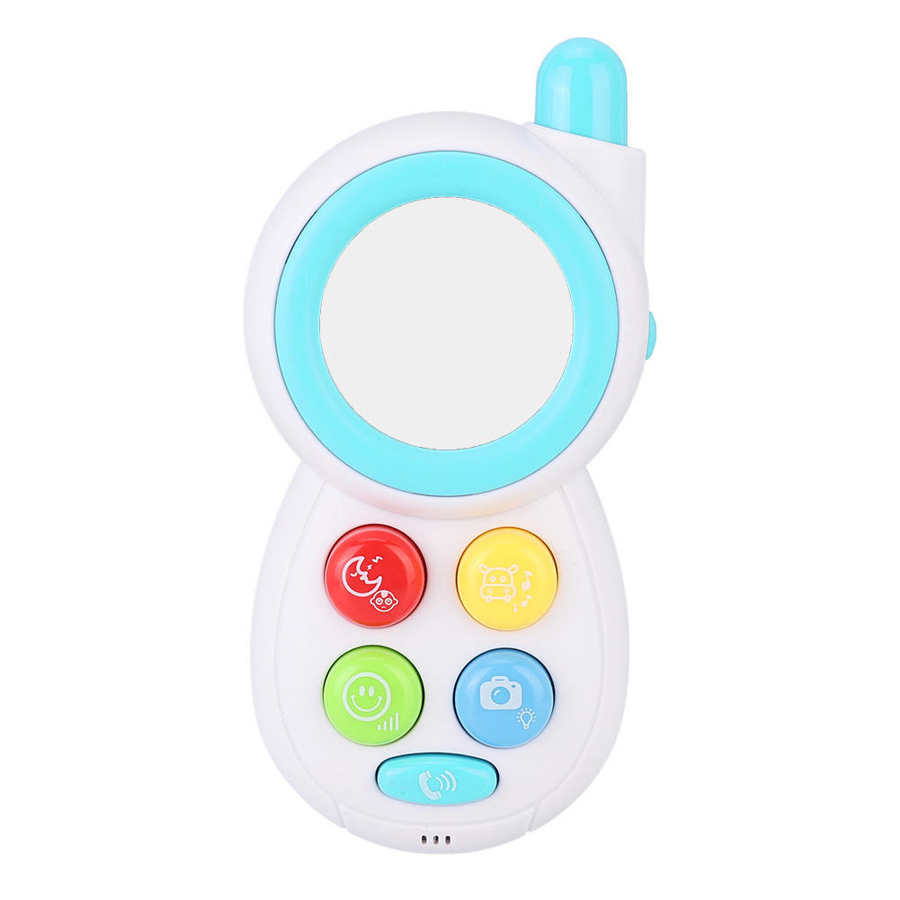 Telefoon Speelgoed Mini Baby Muziek Telefoon Speelgoed Gesimuleerde Dier Geluid Muziek Telefoon Muziek Leren Peuter Telefoon: Light blue