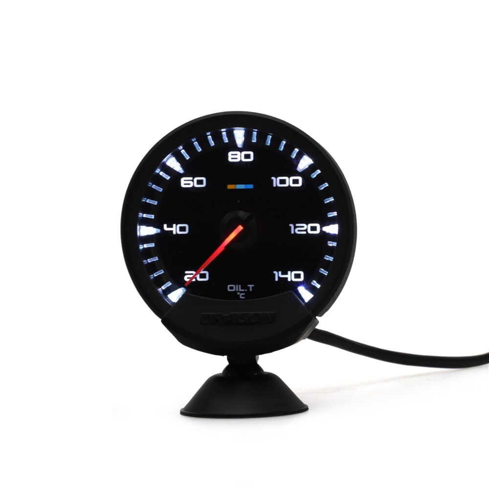 60mm 2.5" Car Gauge LED Digital Display Voltmeter 12V Voltage Oil Temp Oil Press Watertemp Fuel Pressure Tachometer Boost PSI: Oil Temp