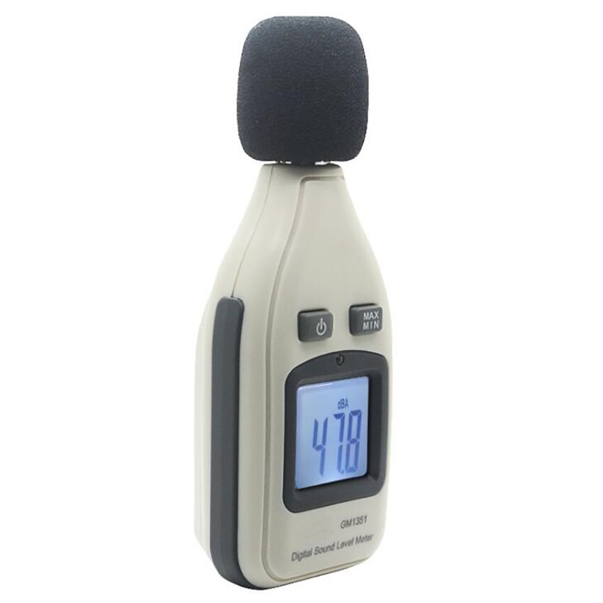 Digital Sound Level Meter Noise Volume Meter 30-130dB(A) Range with Sound Simulation, Max Hold, Automatic Backlight Display