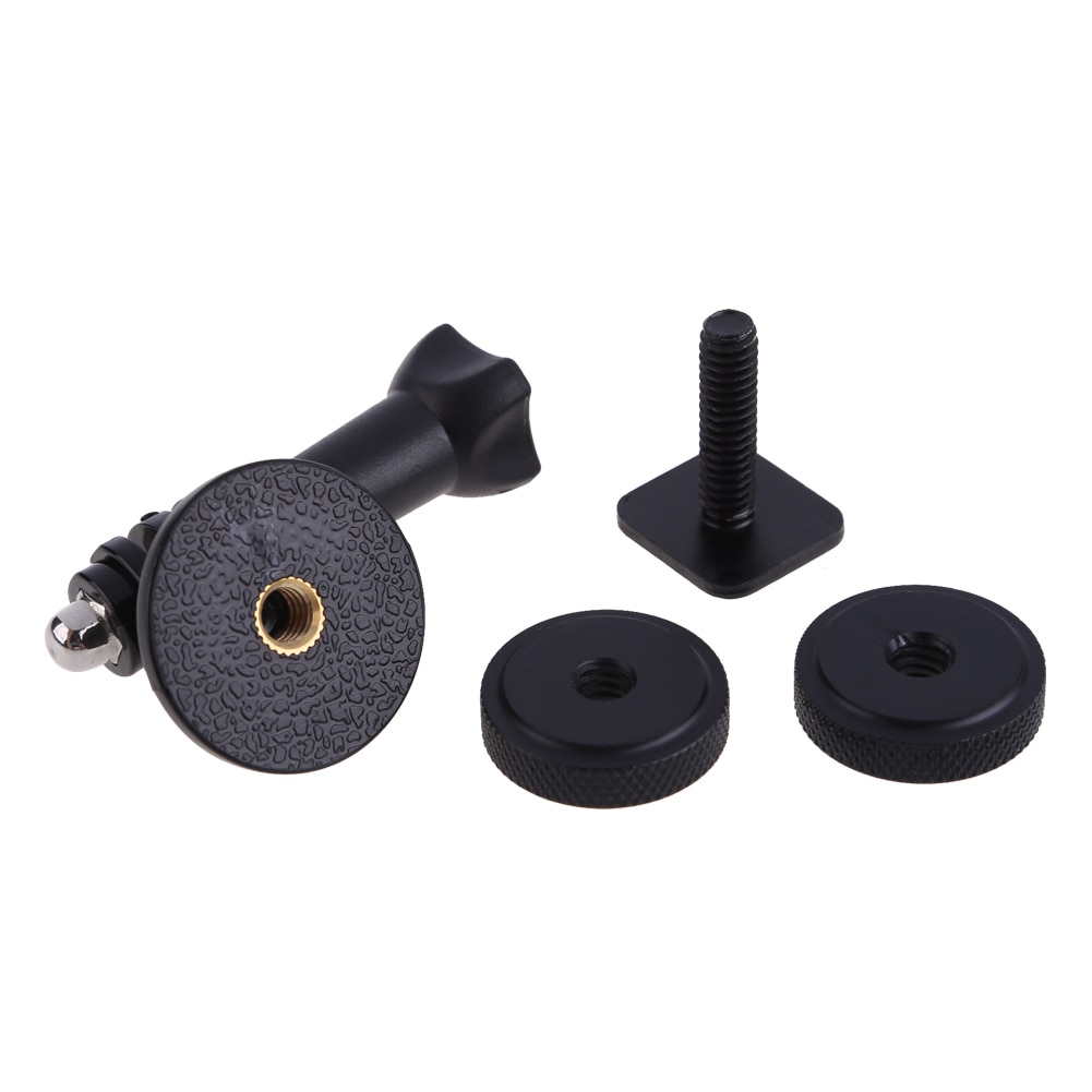Alloet metal 1/4 " sko adapter kamera stativ adapter lang pol skruer fast beslag adapter til gopro hero 1 2 3 3+ 4