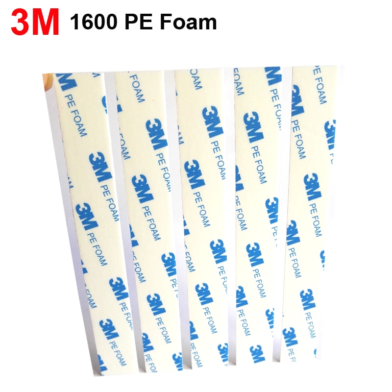 Espuma de PE adhesiva de doble cara 3M para enrutador de enchufe, en coches, adhesivo de piezas para el hogar, 2cm x 15cm, 5 pegatinas/hoja