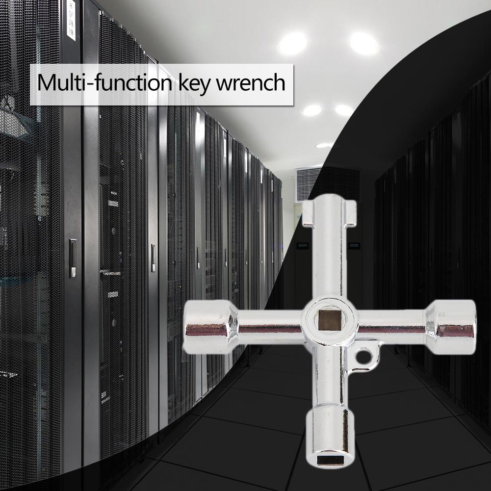multi-function electric control cabinet triangular key wrench elevator water meter valve square hole key hand tools
