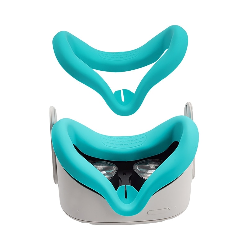 Vr-gesichtsmaske aus silikon, schweiß- und staubabweisend, rutschfestes polster, passend für oculus quest 2 dxac