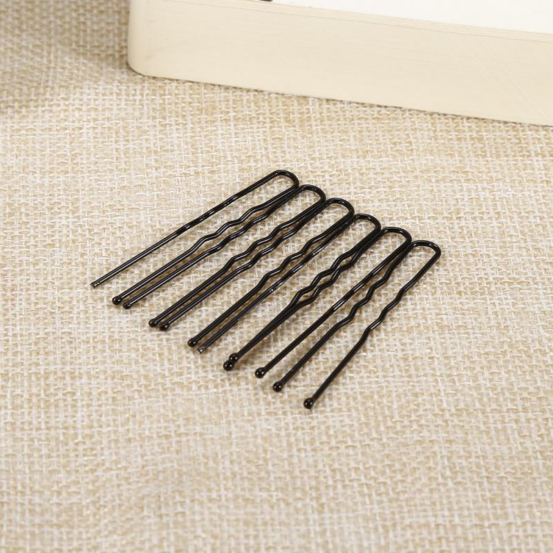 50 Stks/set Black U Vorm Haarspelden Krullend Golvend Barrette Haarspeld Styling Haar Tool
