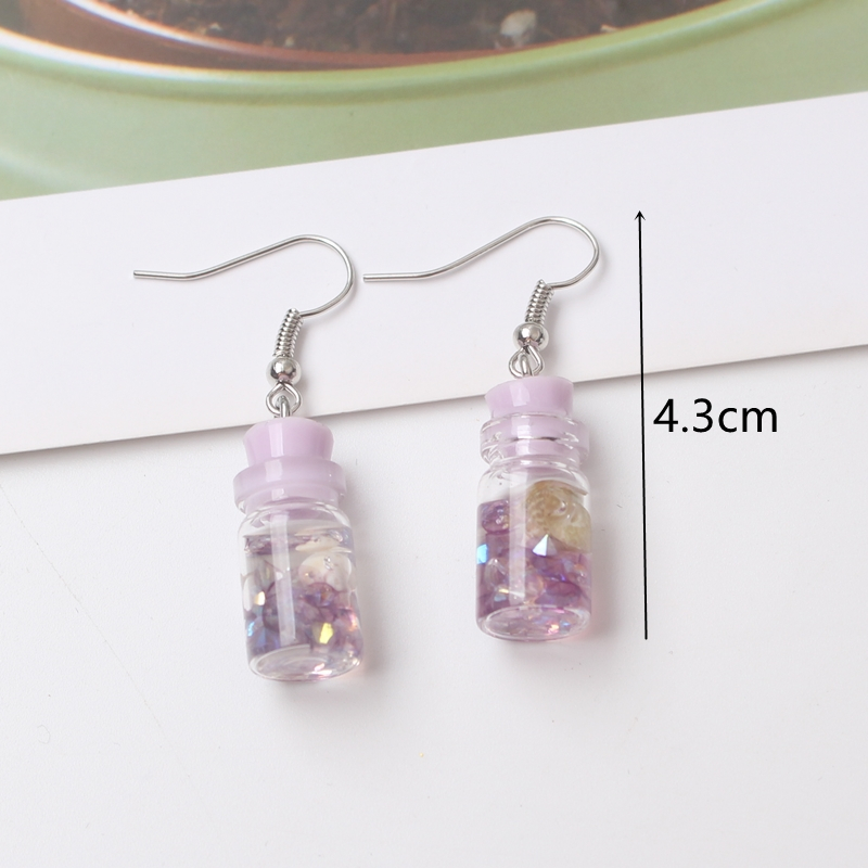 Pendientes colgantes geométricos de mariposa y flor púrpura para mujer, Margarita, corazón, redondo, cuadrado, Brincos, joyería de boda dulce: Vino tinto
