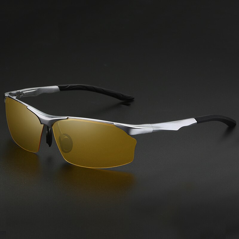 YSO Night Vision Glasses Men Aluminium Magnesium Frame Polarized Night Vision Goggles For Car Driving Fishing Anti Glare 8513