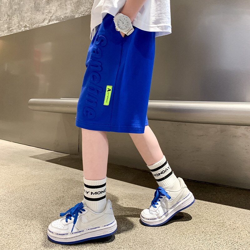 2022 nuovi pantaloncini di cotone con stampa dinosauro per bambini estivi per ragazzi mutandine allentate pantaloni da spiaggia per bambini pantaloni sportivi per adolescenti