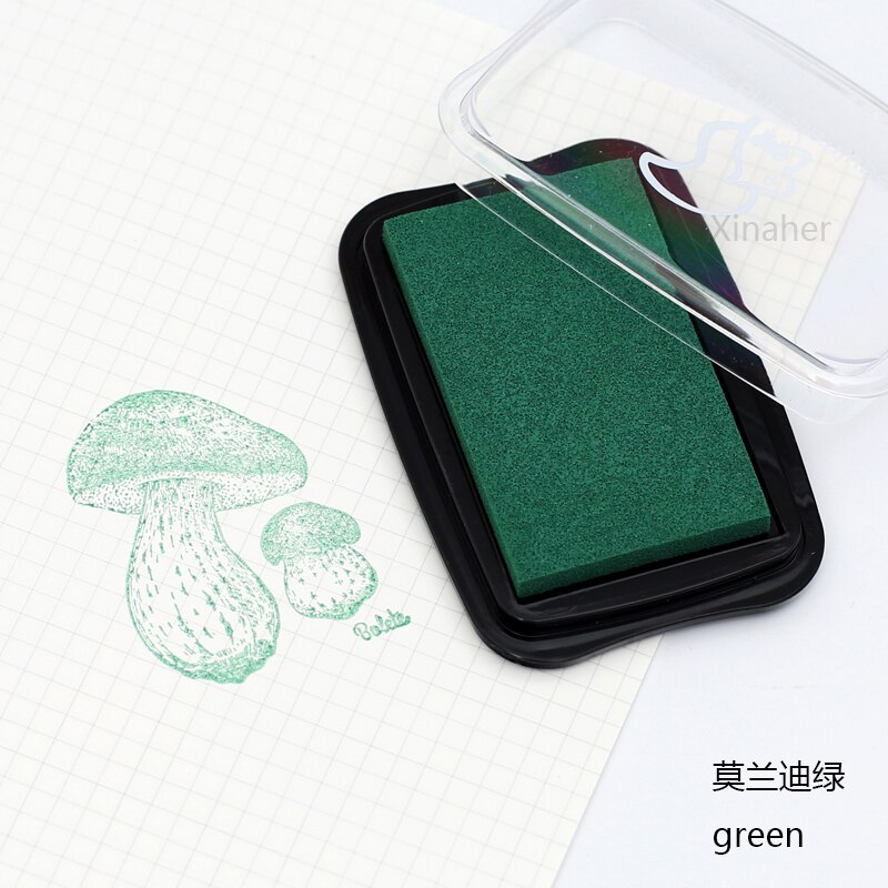 16 Kleuren Big Size Stempelkussen Craft Olie Gebaseerd Diy Inkt Pads Voor Spons Stempels Stof Scrapbooking Decor Vingerafdruk Seal Stamp pad: K