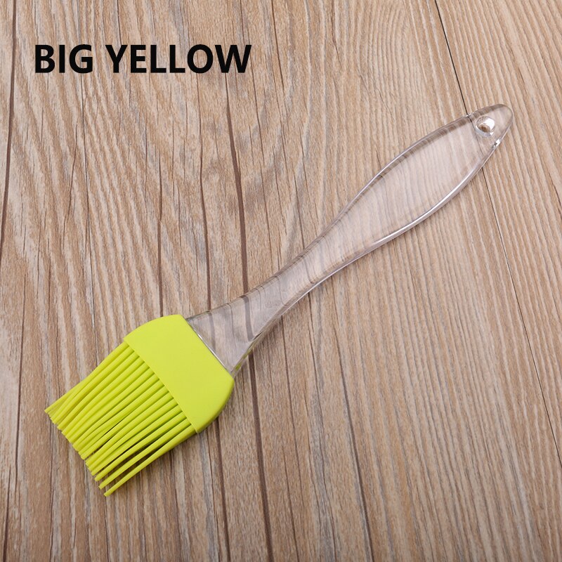 Brosse à huile pour gâteau pain beurre | Brosse à pâtisserie en Silicone, brosses à huile pour gâteau, outils de cuisson, sécurité de cuisine, manche en PP 1 pièce: big yellow