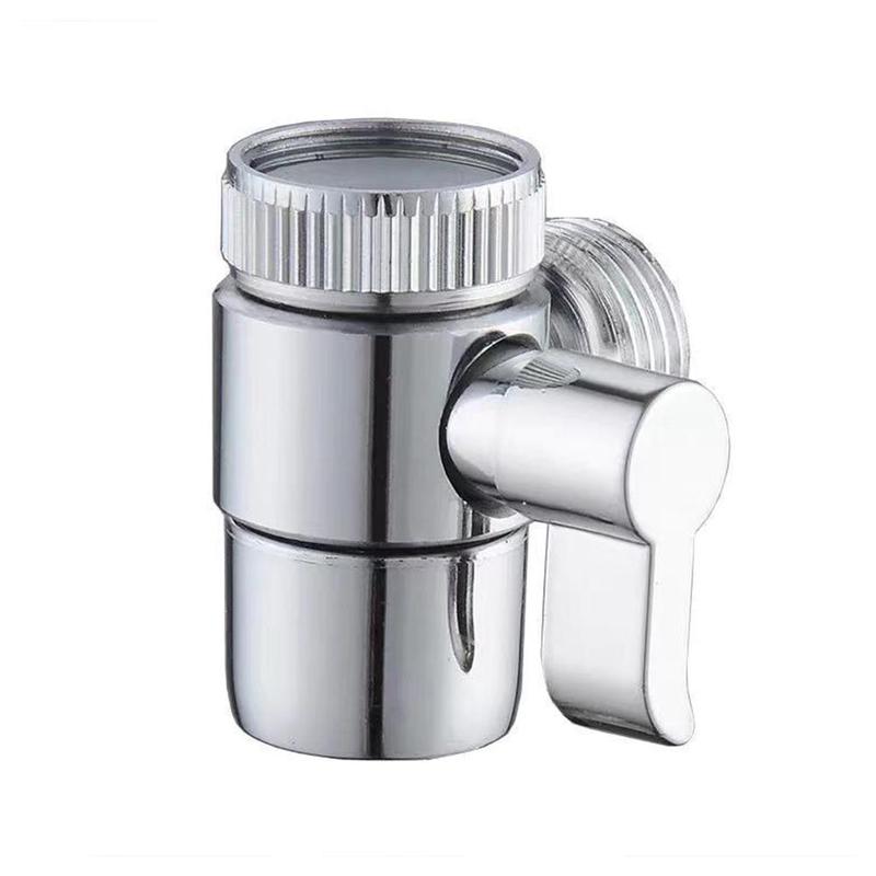 Faucet Diverter Spout Switch Adapter Kitchen Bathroom Shower Toilet Splitter Tap Water Accessories Bidet Connector Si Q6e2: Default Title