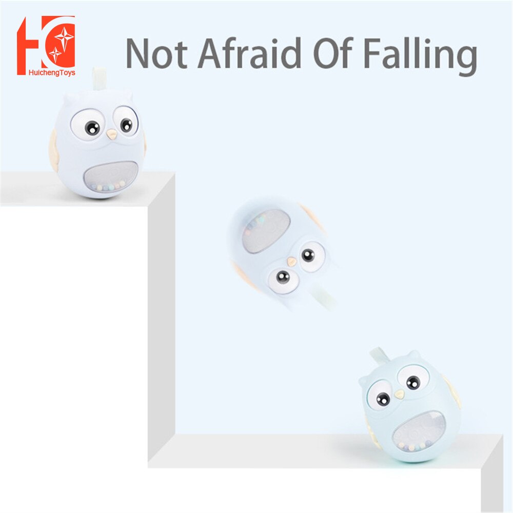 Rattle Owl Tumbler Baby Toy Music Mobile On The Bed Rattles For Kids Children Baby Mobile Hanger Educational Bath Toys For Babie