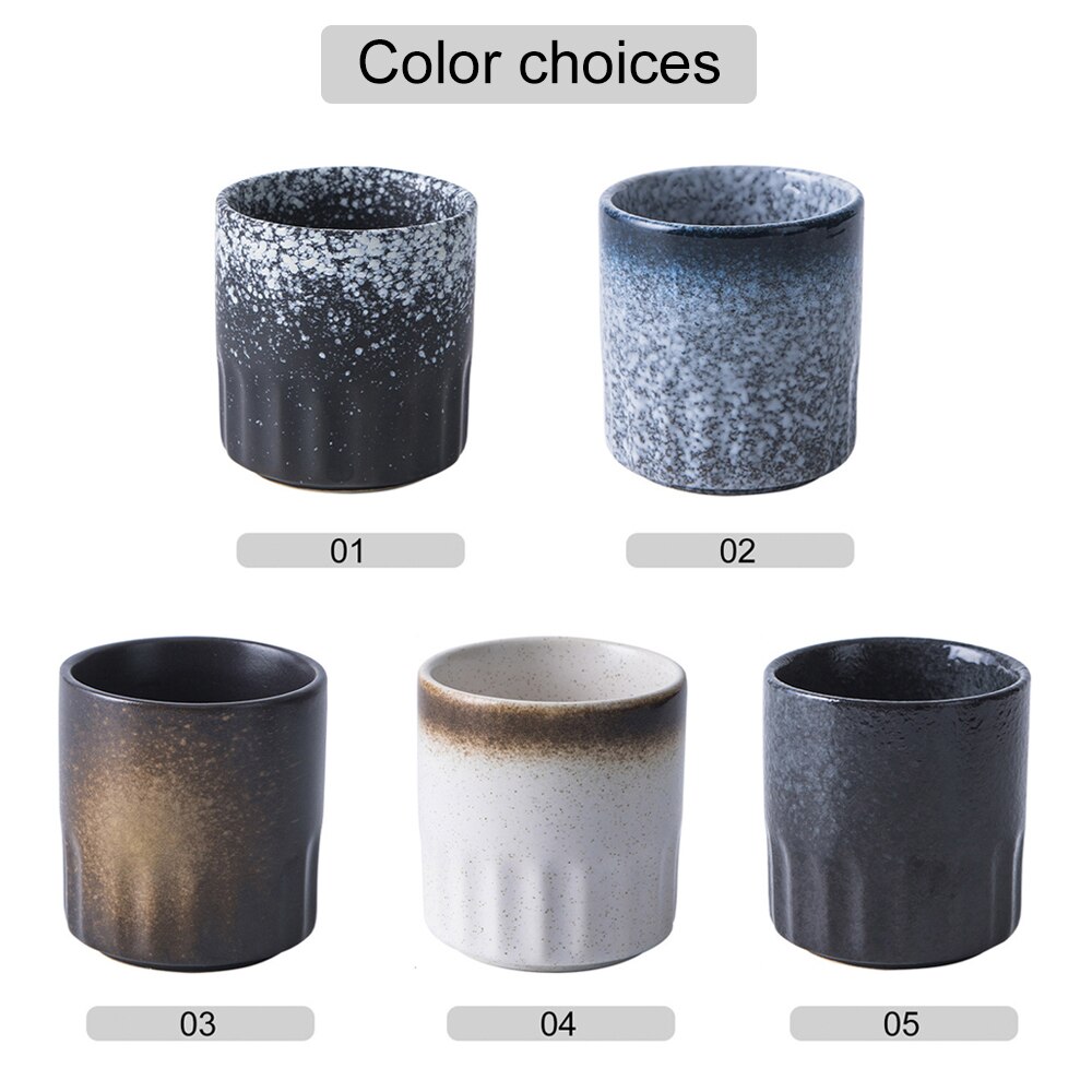 Japanse Stijl Theekopje Water Cup Steengoed Keramische Handgeschilderde 100Ml Kungfu Theekopje Cuisine Drinkware Handgemaakte Moederdag