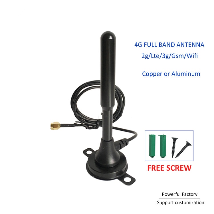 35 dbi antenne retningsbestemt kobber magnetisk antenne med gsm  / 3g 2.4g wifi 315 mhz lte 4g standard 3m kabel sma han 1 stk