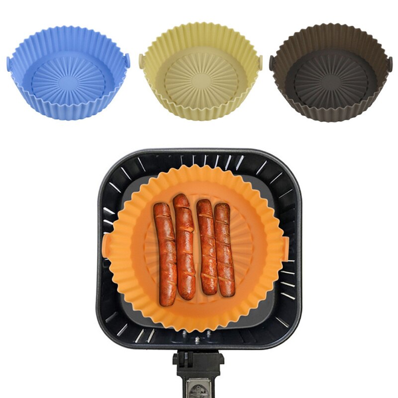 1PC Air Fryer Silicone Pot Pad Kitchen Tools Replacement Available For Oven Baking Bread Chicken Bakeware Accessories