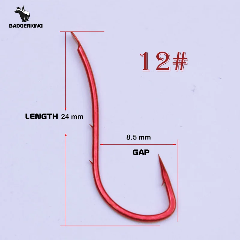 20pcs/lot fishhook for live bait fishing with double shank barbs bait holder fishook beach fishing hooks: PURPLE