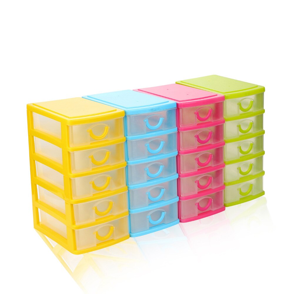Durable Plastic Mini Desktop Drawer Sundries Case Small Objects Jewelry Newest Makeup Organizer Storage Container