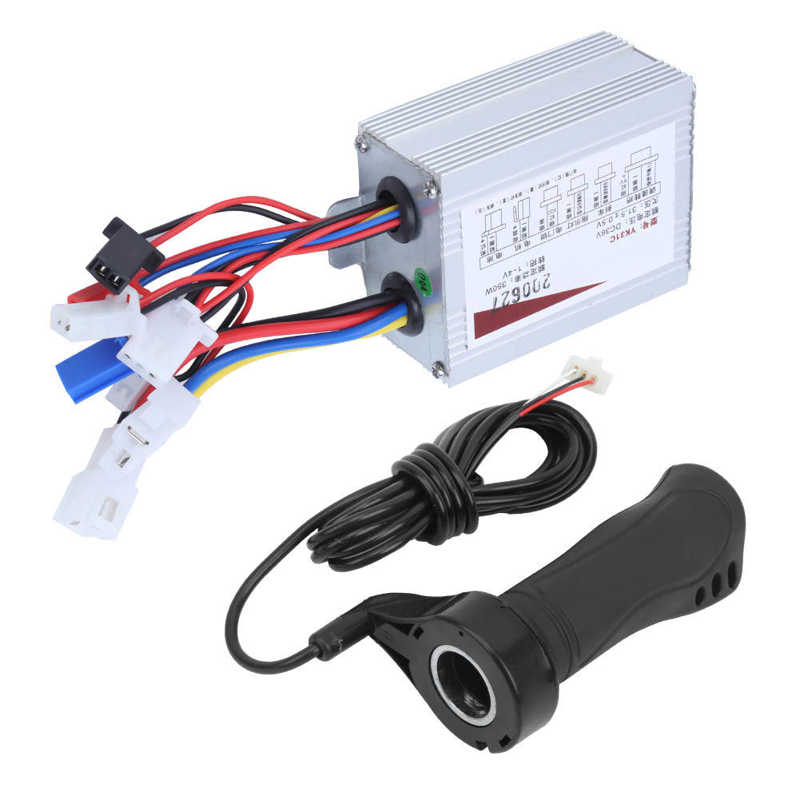 36V 350W / 48V 800W / 12V 500W Electric Bicycle Controller Lengthen Cable Throttle Grip Set Electric Bicycle E-bike Accessories
