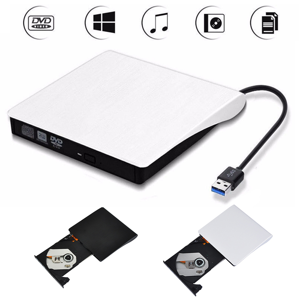 Cd-rw optager brænder afspiller bærbar dvd-drev rom ekstern usb 3.0 optisk eject-læser til bærbar pc