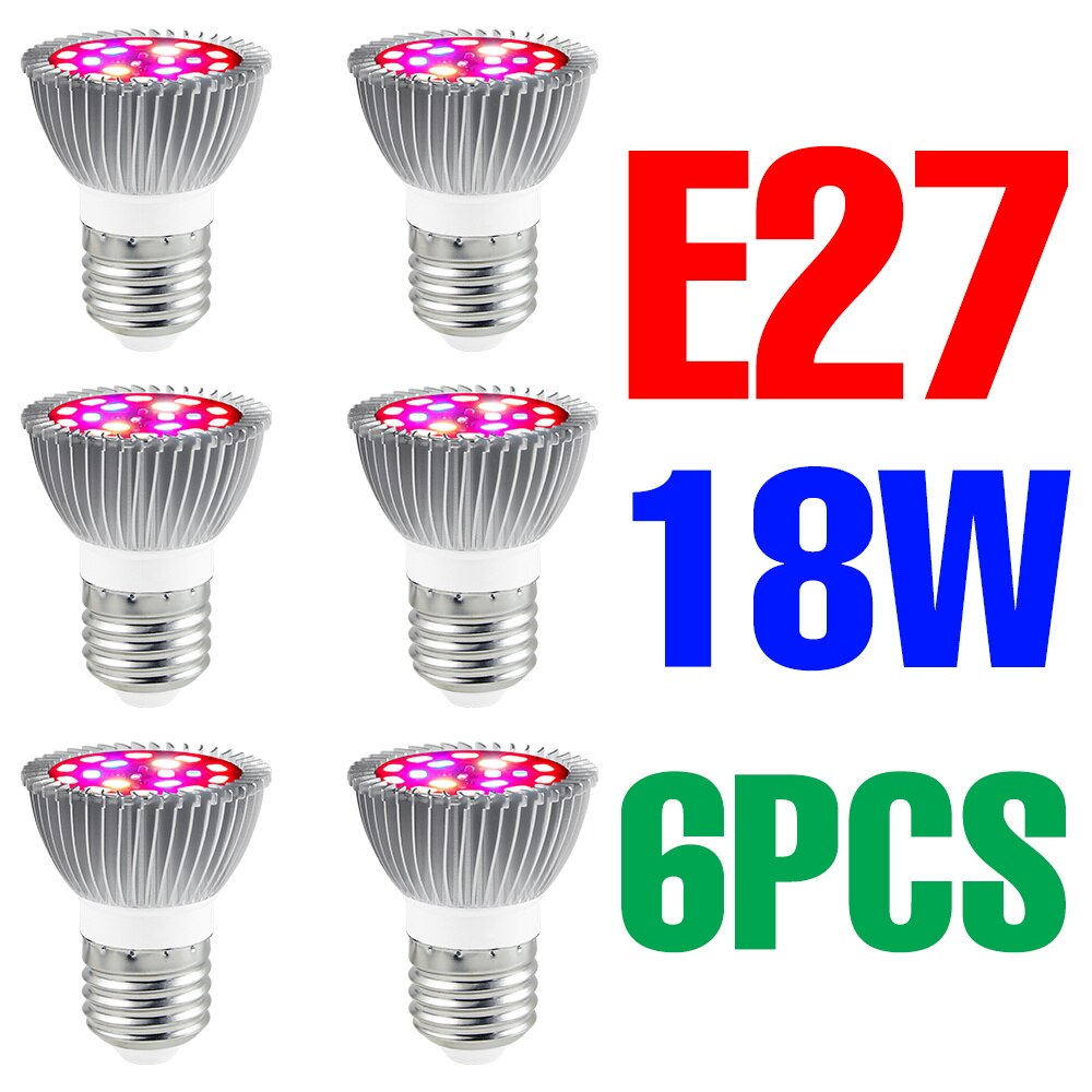220V LED élèvent l'ampoule spectre complet plante lumière E27 Phyto lampe E14 Fitolamp pour serre hydroponique fleurs semis Phytolamp: Rouge