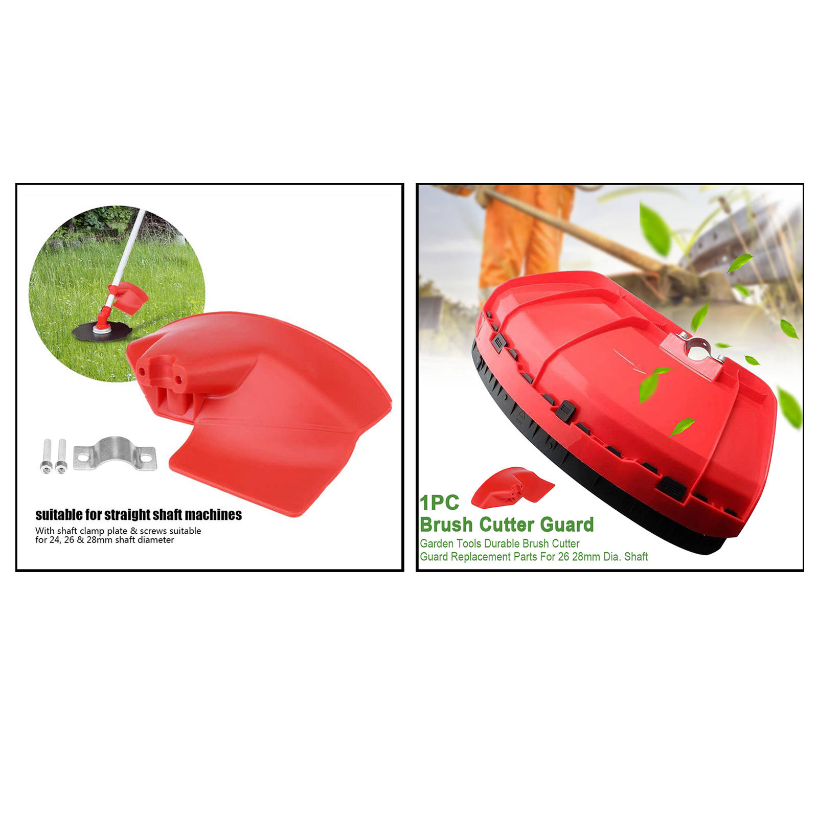 Universal Garden Trimmer Guard Shield Brushcutter Guard with Clamp Plate Trimmer Brush Cutter Protection Cover Lawn Mower Parts