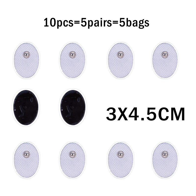 10/20Pcs Self-adhesive Electrode Pads for Tens Machine Acupuncture Digital Therapy Replacement Patches ABS EMS Massager Health: 10pcs 3x4.5cm