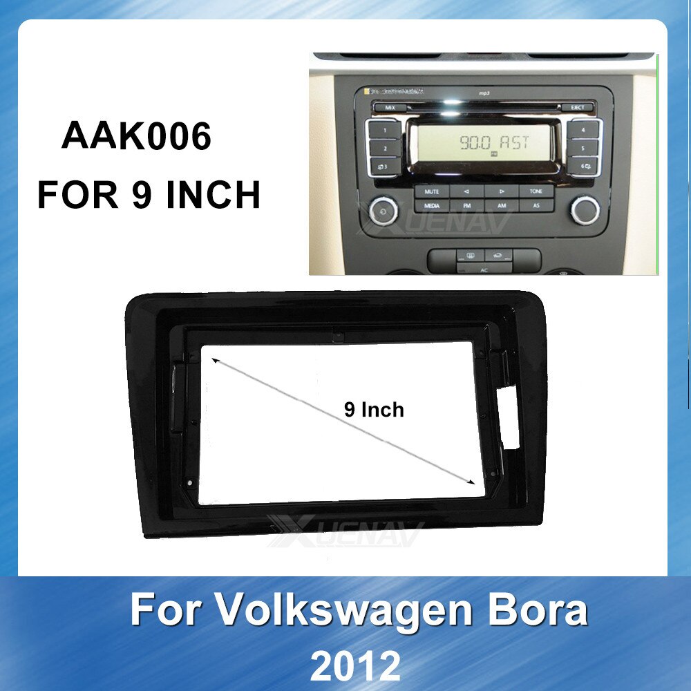9 Inch Fasxia Car Audio Installatie Frame Kit Voor Volkswagen Bora Autoradio Dashboard Voor Volkswagen