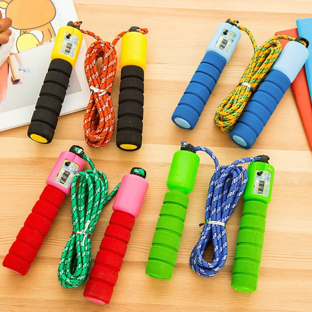 Jump Ropes with Counter Sports Fitness Adjustable Fast Speed Counting Jump Skip Rope Skipping Wire
