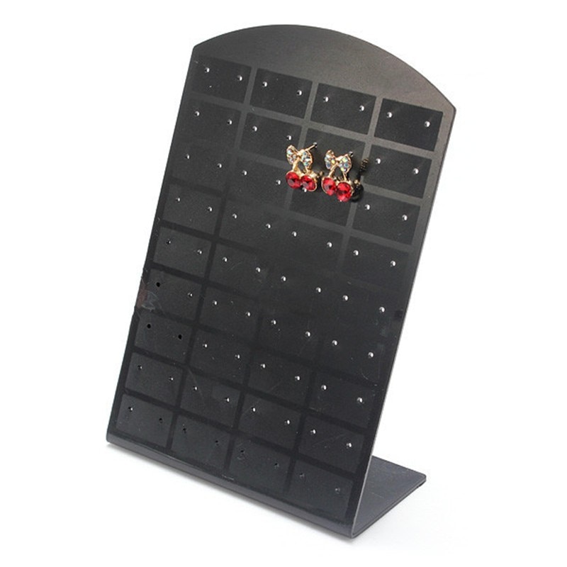 36 Paar 72 Gaten/Set Zwart Plastic Sieraden Houder Organizer Oorstekers Display Stand Showcase Sieraden Display Rack Voor vrouwen #4681