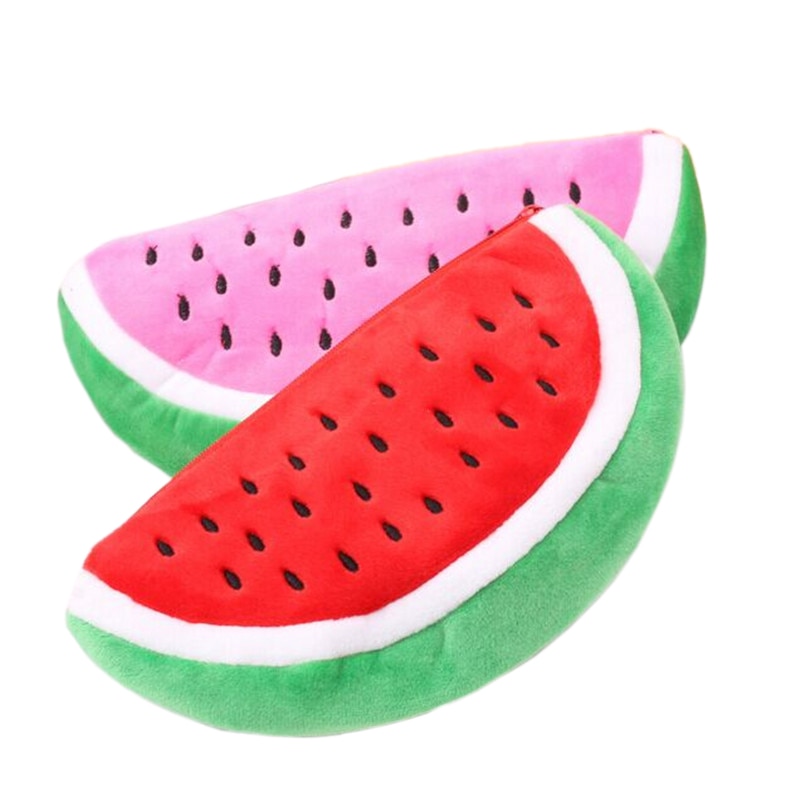 1 Pc Praktische Grote Volume Watermeloen Fruit Kinderen Potlood Tas Case Cosmetica Portemonnee Portemonnee Houder Pouch Schoolbenodigdheden