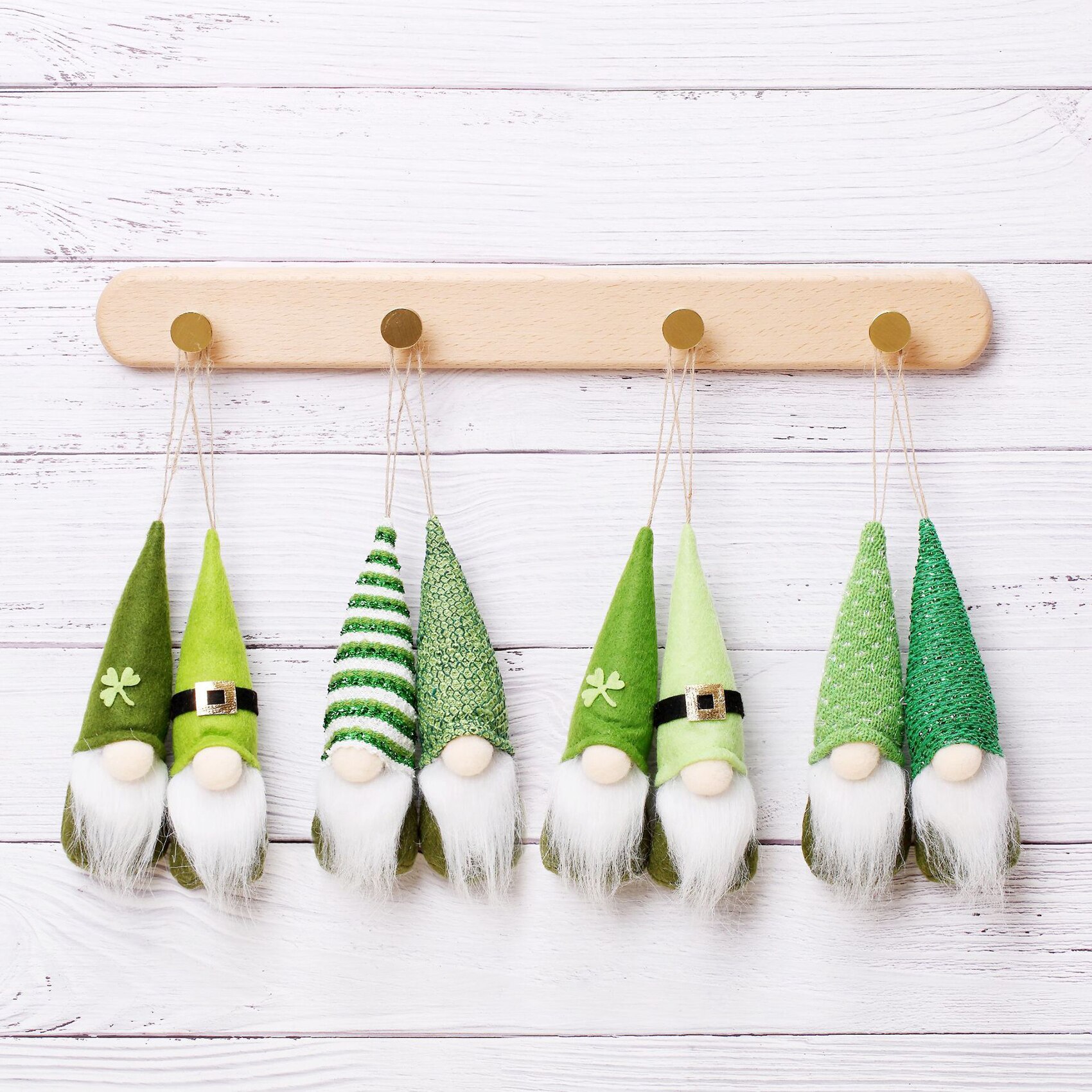 8 Pcs Dwerg Pop Hanger Doek Gnome Vorm Hanger St. Patrick &#39;S Day Party Ornament