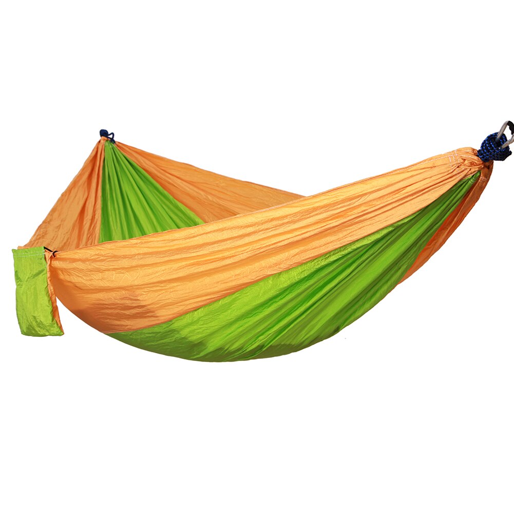 Hamaca portátil para exteriores, para viajes, supervivencia, caza, cama para dormir, hamaca para relajarse, 2 correas, 2 mosquetones: H