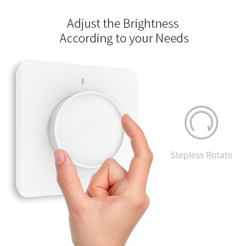 Zigbee Tuya Wifi Smart Rotary Dimmer Light Switch Rotary Dimming Panel Wall Switch Works With Alexa Google Home