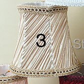 Mini Lamp Shade Pleated Lace Lampshade Fabric Lamp DIY Home Decoration, Clip on: 3 color style